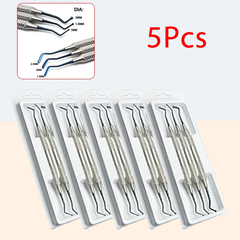 

5 шт., шпатели для стоматологической лаборатории, набор инструментов для наполнения титановым композитом, автоклавируемые и прочные инструменты из смолы для использования в стоматологике