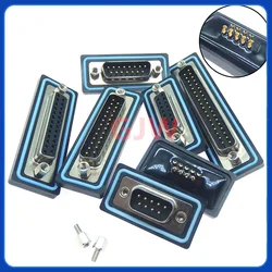 D-SUB Waterproof IP67 Connector DB9 DB15 DB25 DB37 core Male Plug Female Socket Welding Environmentally Friendly Gold Plated