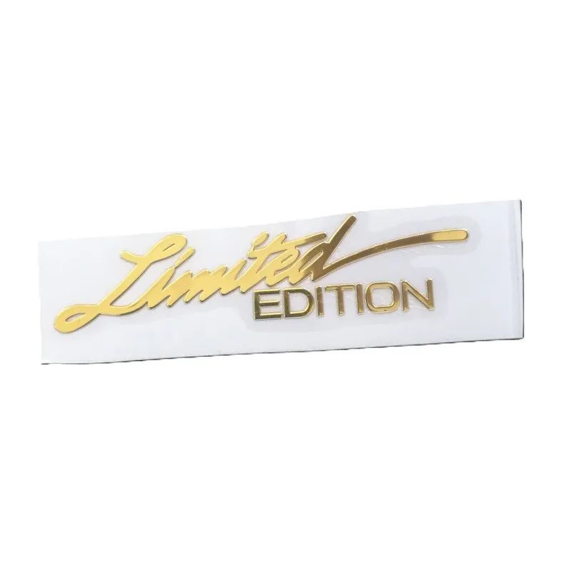 AliExpress anlyxi 1pcs Universal Bicycle Stickers 3D Gold Limited Edition Logo Emblem Badge Metal Sticker Decal Decorations Bicycle Accessories