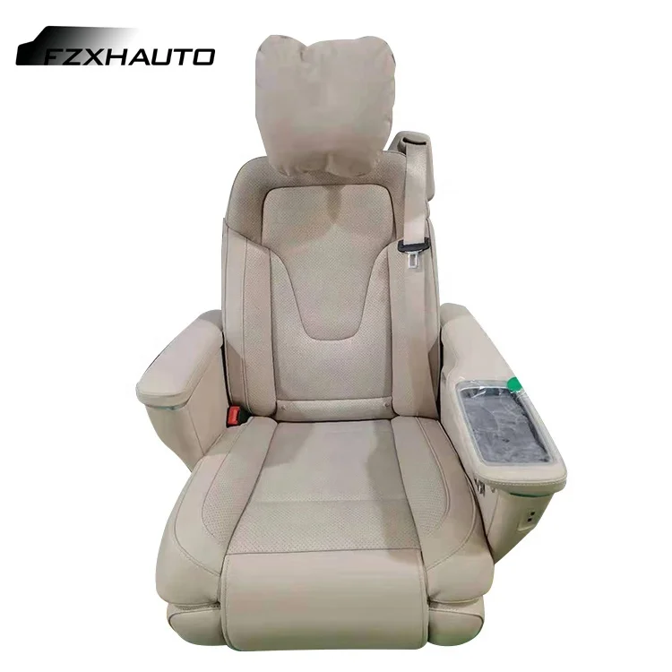 Car Power Seat Leather Luxurious Automotive Electric Seat with Adjust Headrest and Footrest
