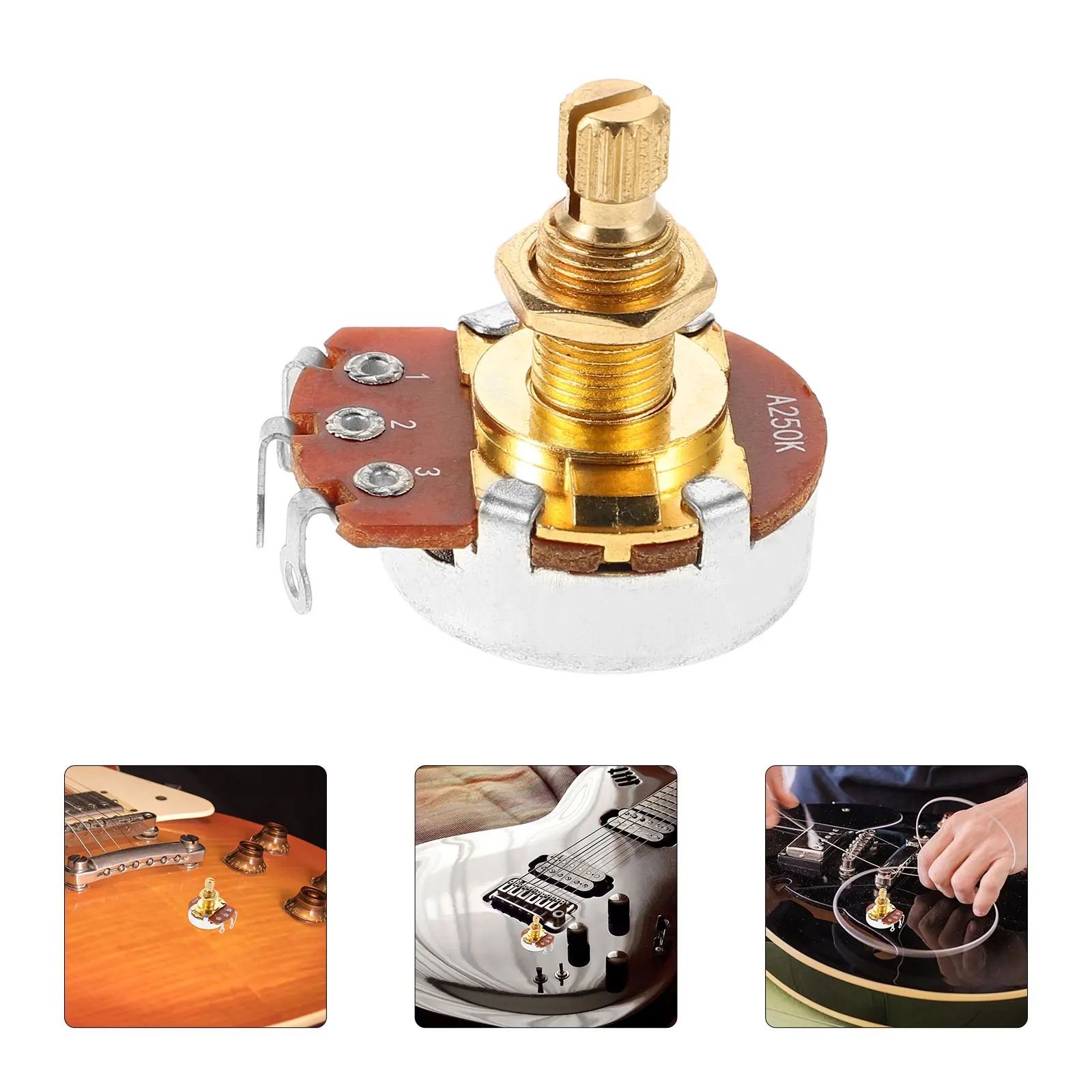 

Copper Potentiometer Guitar Bass Accessories Electric Potentiometers Parts