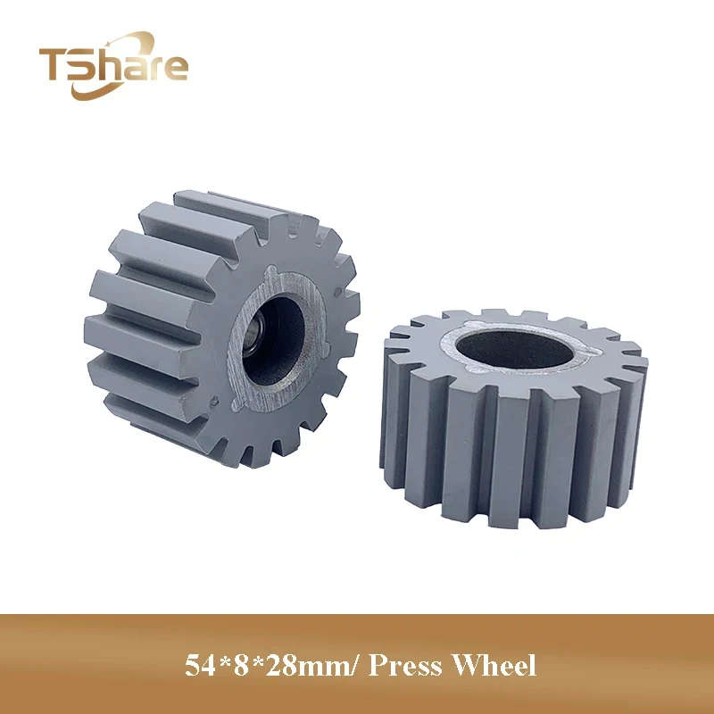 

10PCS PSW060-54x8x28mm Woodworking Machinery Accessories Conveyance Press Wheel Rubber Roller for Edge Banding Machine