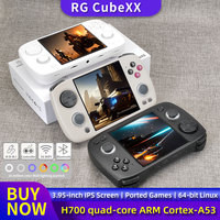 RG CubeXX Retro Handheld Game Console 3.95 Inch IPS Screen 64 Bit Linux System RGB Joystick Lighting Support WIFI Bluetooth