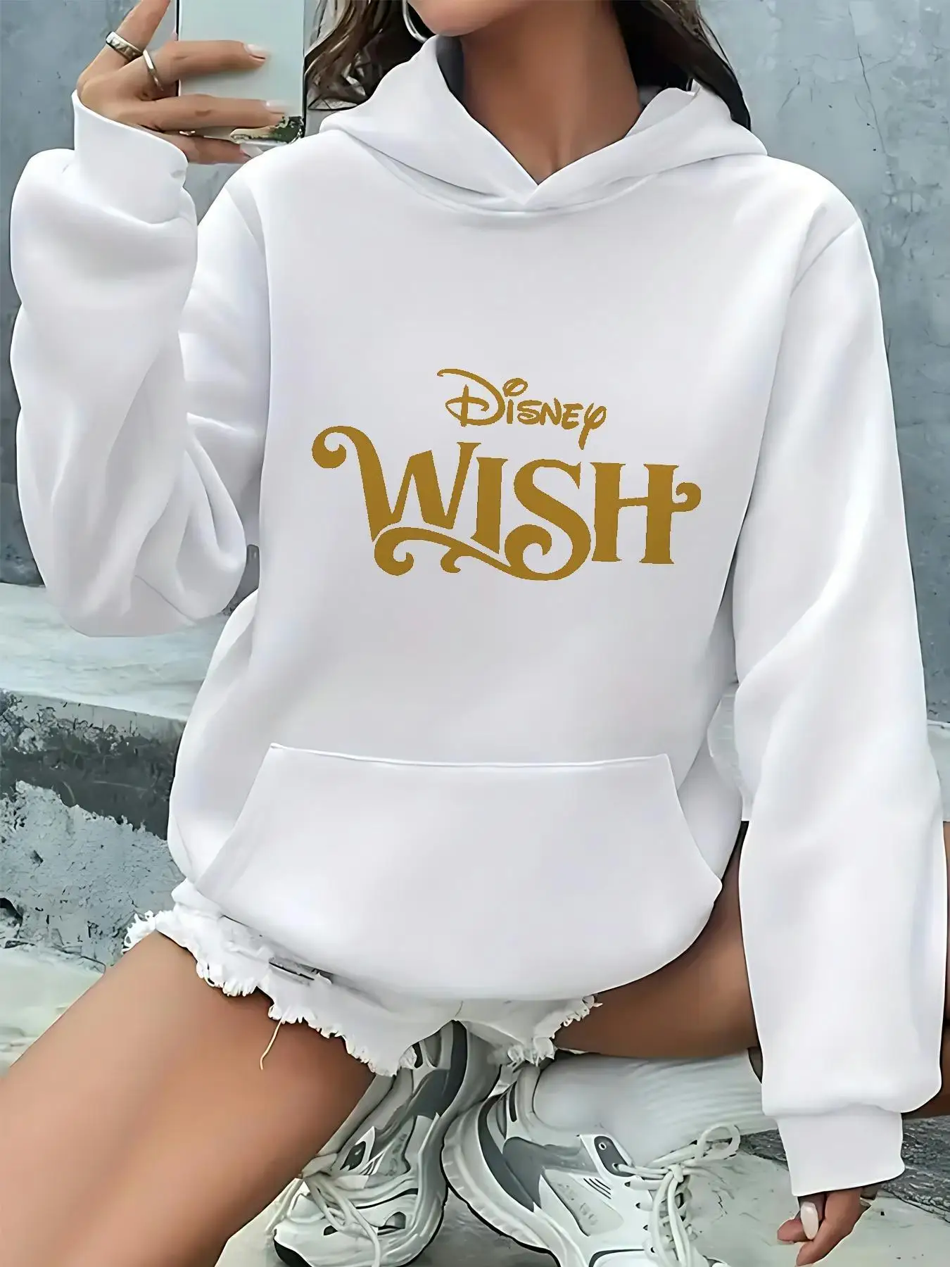 

Boys and Girls Disney Hoodies Family Parent-Child Hooded Sweater Autumn and Winter Cotton Men Women Oversized Loose Long Sleeves