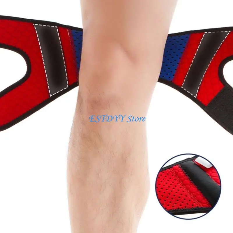 Correa rodilla para tendón rotuliano G6DE para baloncesto, béisbol, fútbol, ​​senderismo, ciclismo, envoltura soporte