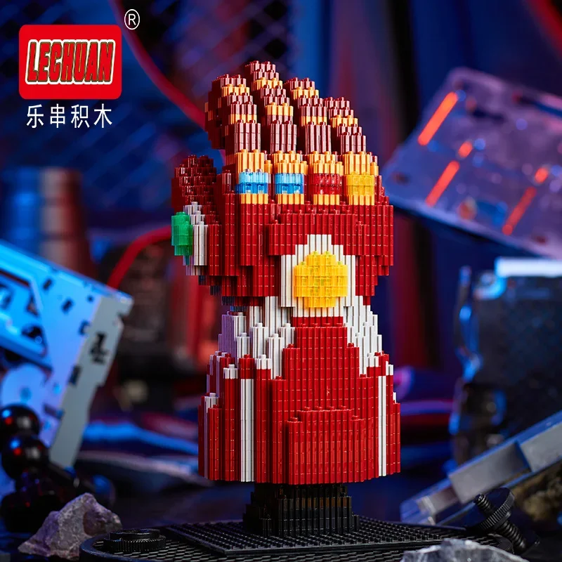 Linkgo Infinity Gauntlet Marvel Building Blocks Super Heroes DIY Assembled Connection Mini Brick Figures Toy For Home Decor