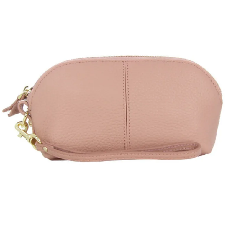 Bolso de hombro de cuero genuino para mujer, bandolera de mano informal, de alta calidad, versátil, de lujo