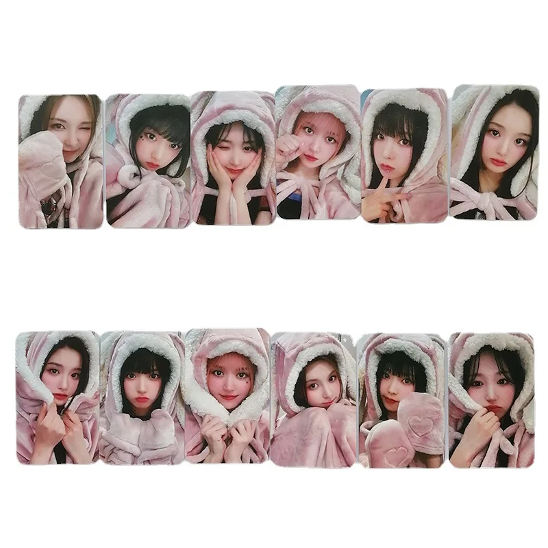 6Pcs Kpop Idol NMIXX coniglio di alta qualità Cape Lomo Cards collezione di decorazioni cartolina HAEWON LILY SULLYOON BAE JIWOO