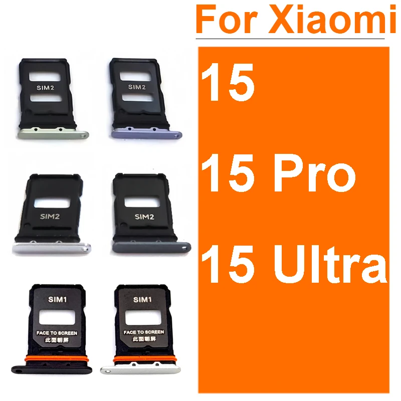 Sim Card Tray Socket Holder For Xiaomi 15 15 Pro 15 Ultra Sim