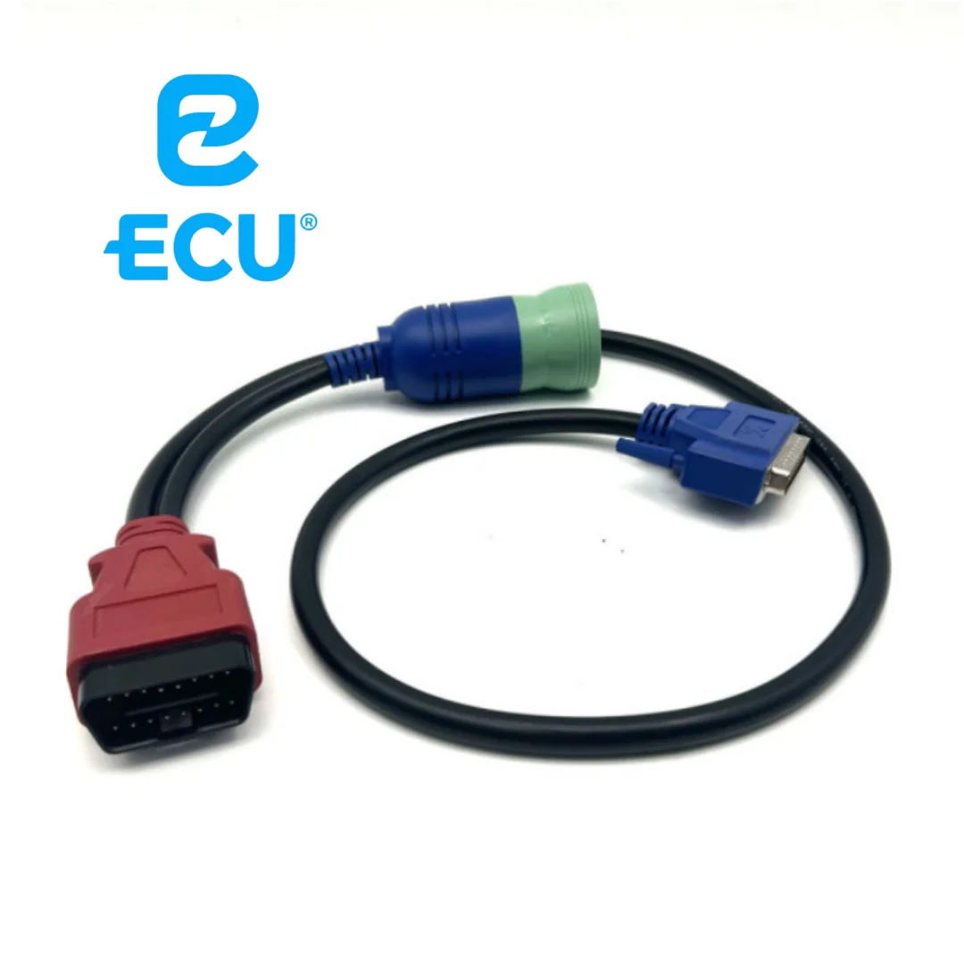 9-Pin + OBD Cable for CNH DPA5 Electronic Service Tool Agricultural Diagnostic Scanner
