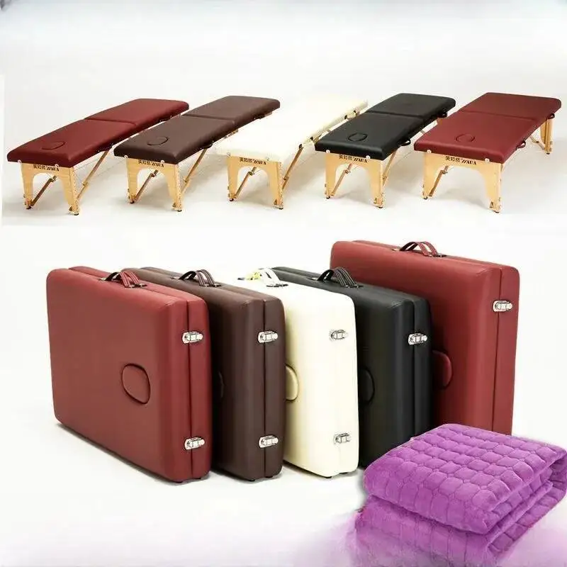 

Beauty Physiotherapy Massage Tables Tattoo Medical Home Folding Massage Tables Knead Lettino Estetista Salon Furniture QF50MT