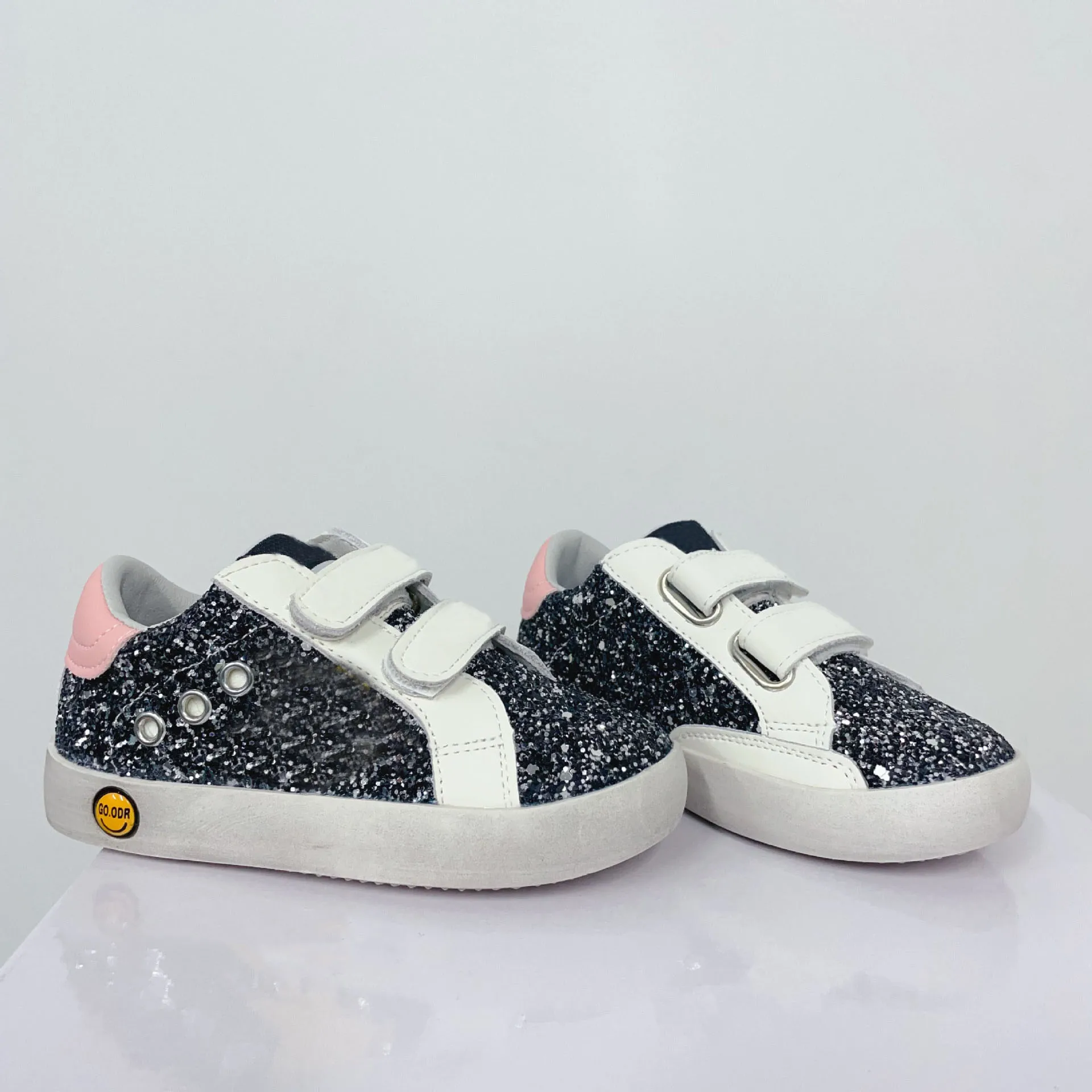 Kids Sneakers Spring Autumn Girls Brand Sport Running Chunky Trainers Toddler Children Casual Star Shoes Fashion Pearl Soft Sole