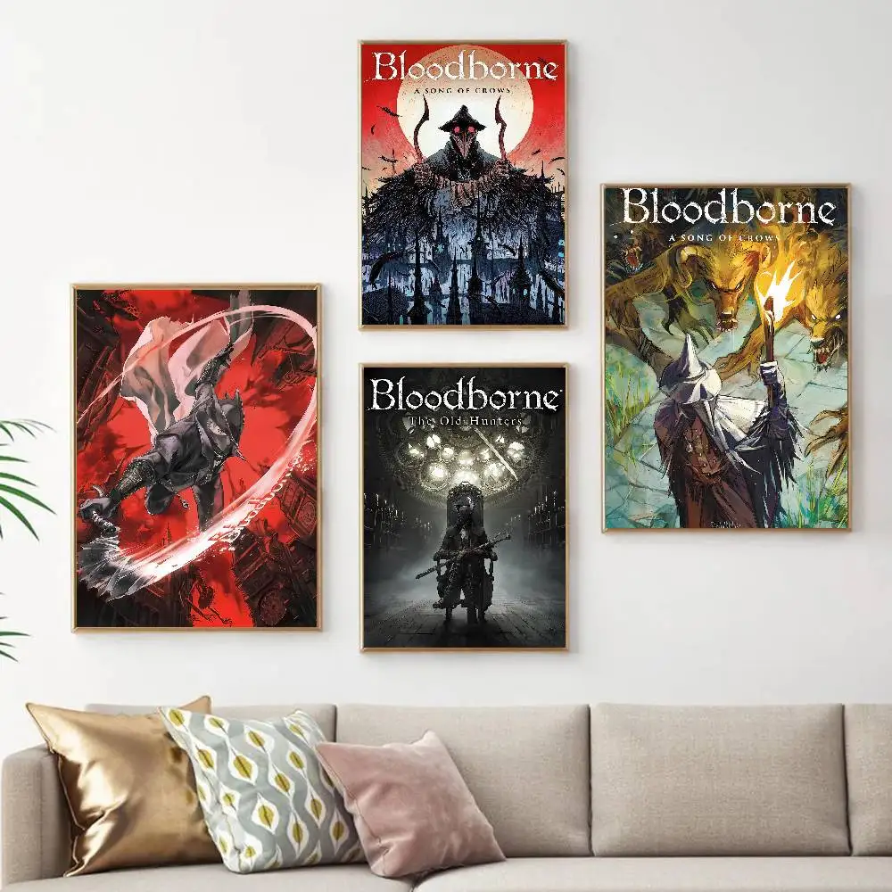 Game Fantasy Bloodborne Video Gift Frameless Poster Personalized Gift For Lovers Customizable Decorative Home Decor