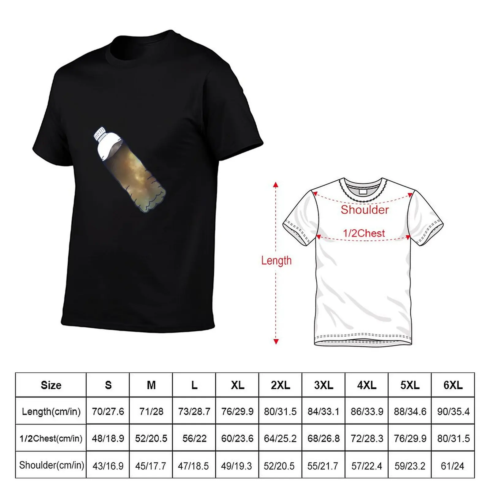 Water bottle bo jack galaxy graphic T-Shirt Plus Size Everyday Tee Shirt