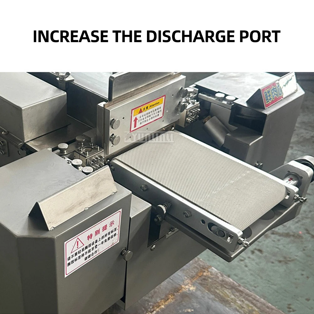 آلة تقطيع لحم البقر ولحم الضأن الطازج الأوتوماتيكية التجارية آلة تجهيز أغذية المطبخ للحوم المقطعة الطازجة