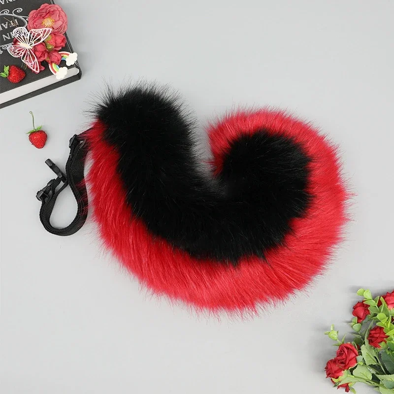 RT01 جديد أفخم الألمانية الراعي آذان الكلب تأثيري الذيل اكسسوارات يدوية الصنع الشعر هوب الكلب الأذن الذيل دعوى تأثيري الدعائم و Gf1