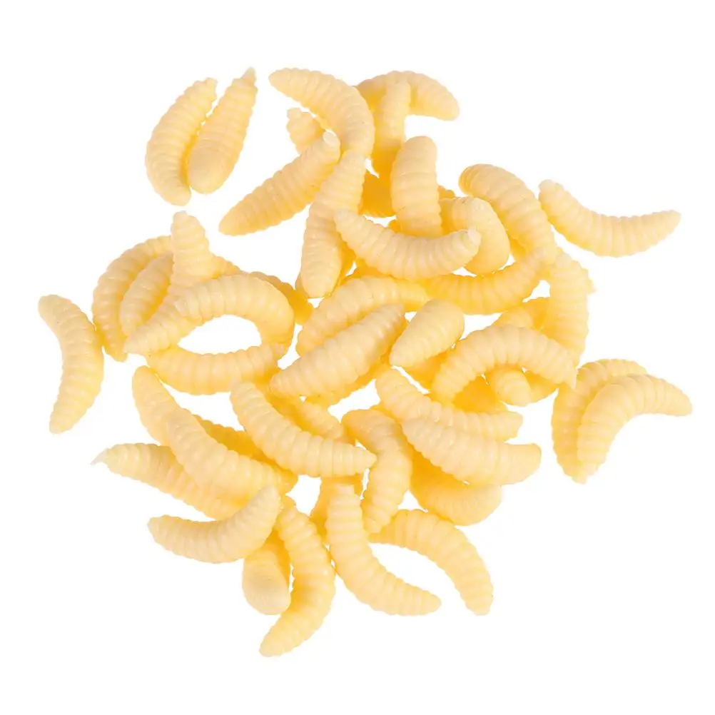 100 Pcs Bidworm Fake Bait Bionic Fishing Gear for Artificial Soft Lure Trout