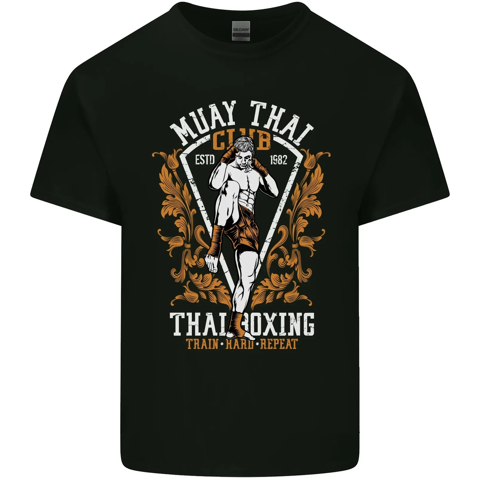

Muay Thai Fighter Warrior MMA Martial Arts T-Shirt 100% Cotton O-Neck Short Sleeve Summer Casual Mens T-shirt Streetwear
