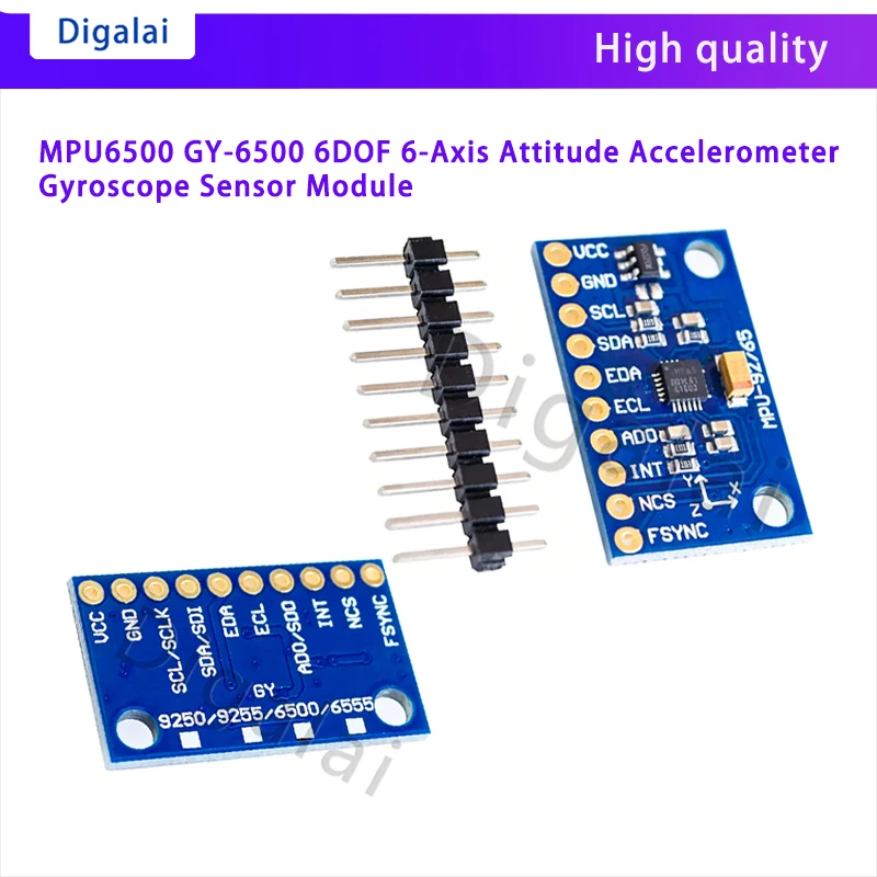 GY‑6500 MPU6500 6DOF 6‑Axis Attitude Sensor Module 3‑Axis Accelerometer 3‑Axis Gyroscope IMU Sensor for Arduino