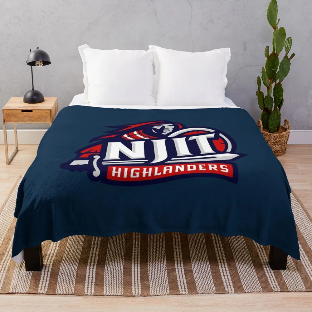 

NJIT-Highlanders-Baseball Throw Blanket Men's Soft Warm Throw Blanket for Couch