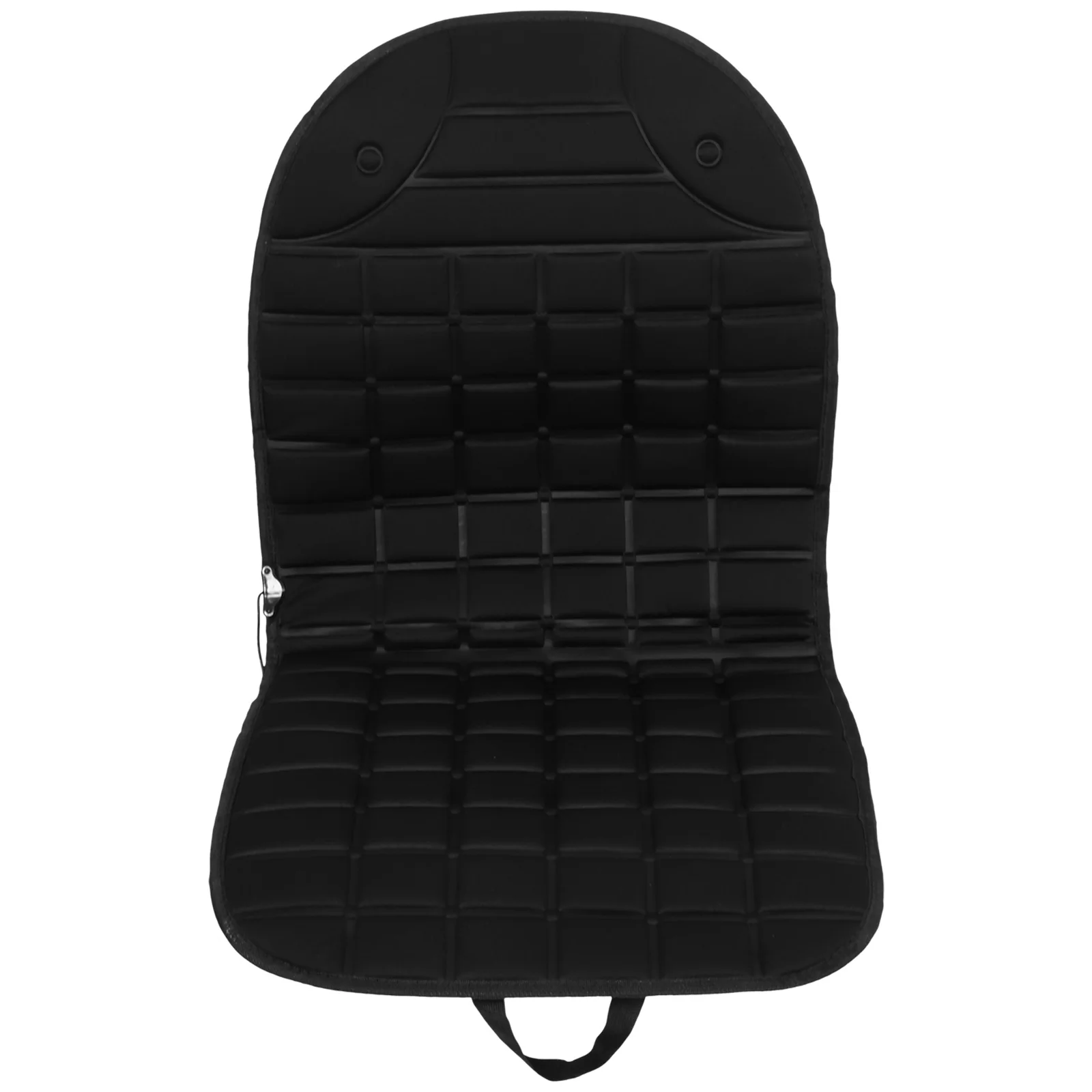 

1 pc 30S Fast Heating Electric Heated Cushion Adjustable Temp Non-Slip Breathable Pad Home Office Use Black Fiber Wear-Resistant