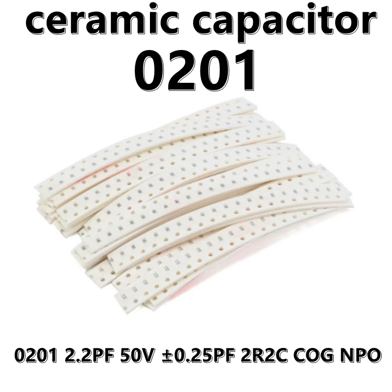 (100pcs) 0201 8PF 50V ±0.25PF 8R0C COG NPO SMD Ceramic Capacitors