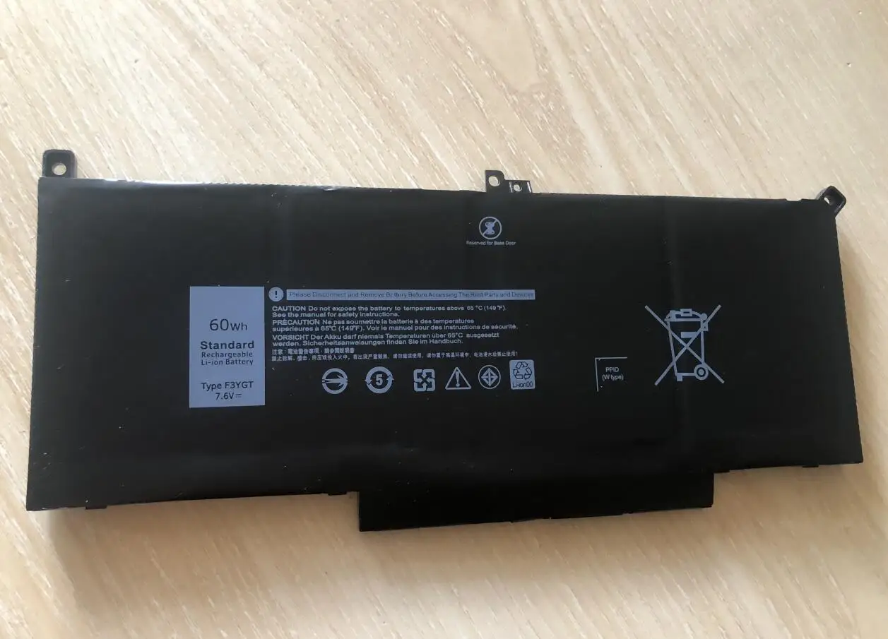 Imagem -04 - Bateria do Portátil F3ygt 60wh para Dell Latitude 12 13 14 7280 7290 7380 7390 7480 7490 E7280 E7290 E7380
