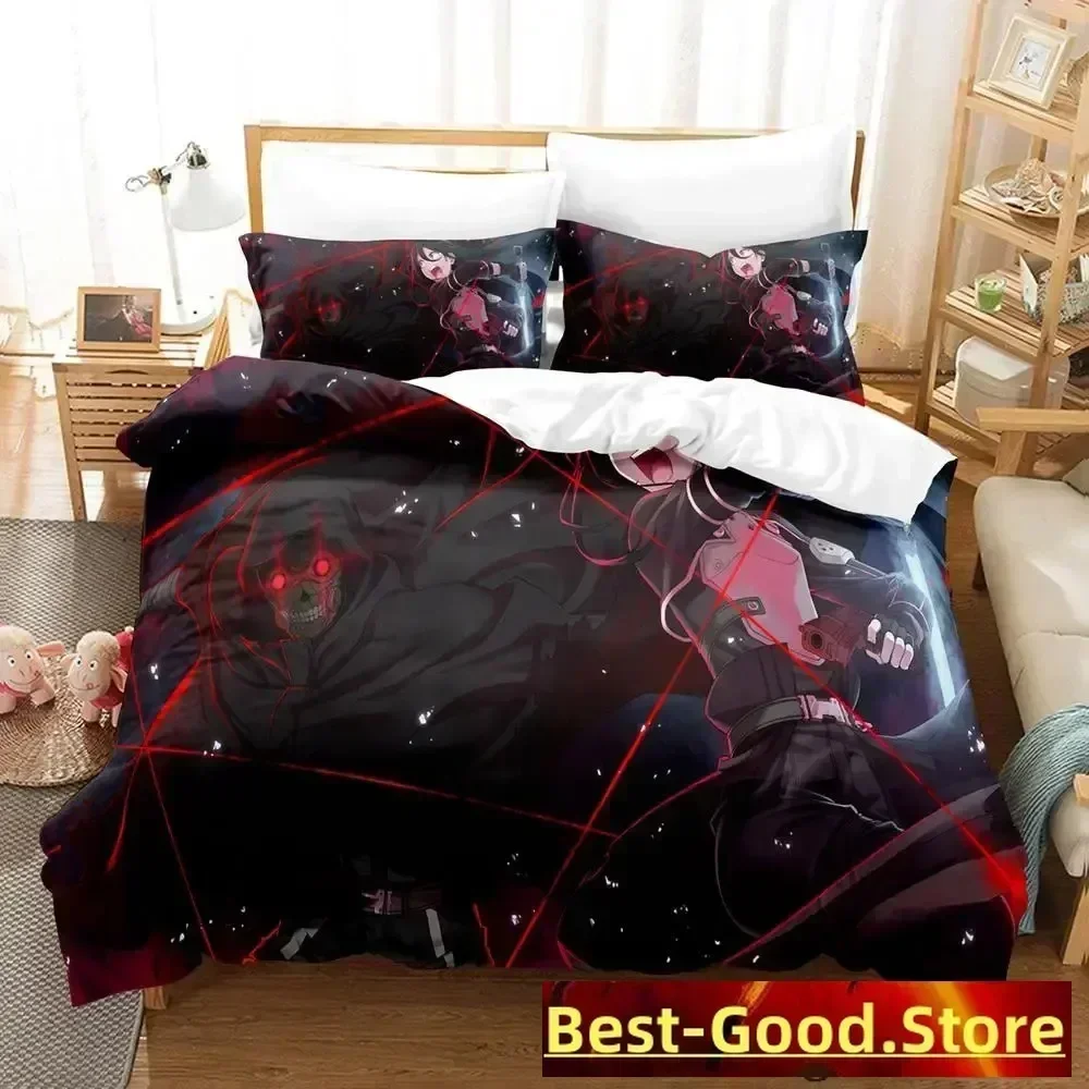 2023 Sword Art Online II Bedding Set Cartoon Anime three-piece set Adult Kid Bedroom Duvetcover Sets 3D Kawaii roupas de cama 5