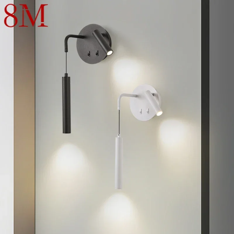 8M Contemporary Wall Lamp Indoor Living Room Bedroom Bedside Lamp Nordic Art Hotel Corridor Hallway LED Wall Lamp