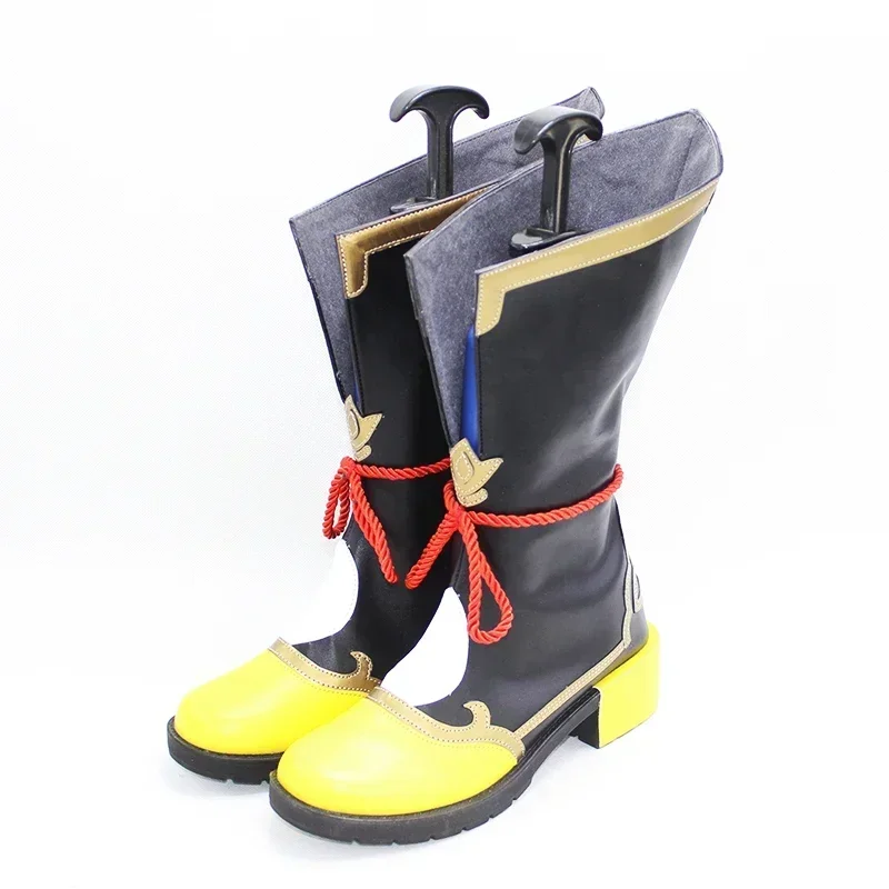Cossun genshin impacto xiangling botas xiang ling halloween cosplay sapatos de salto alto para mulheres meninas 2020 novo jogo quente