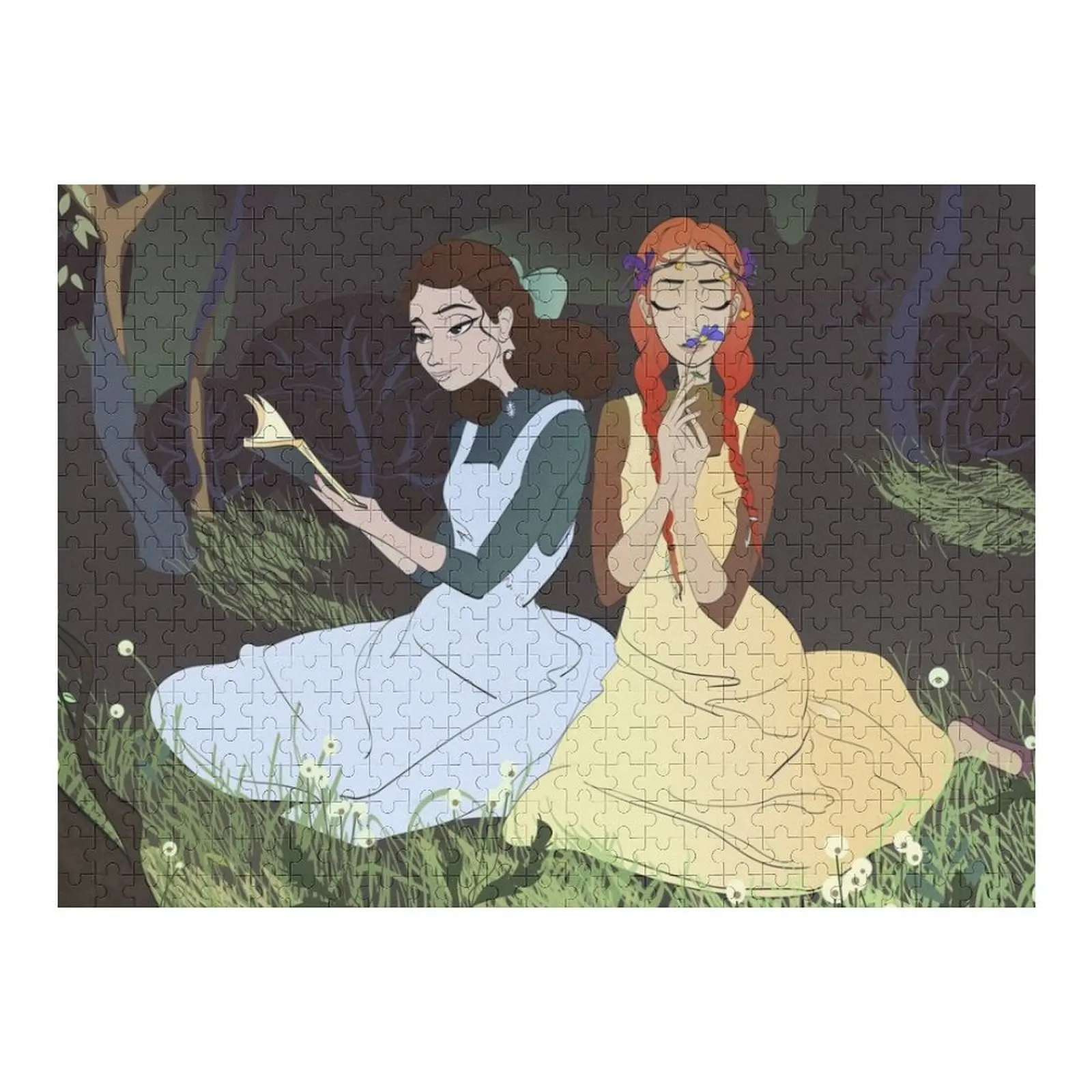 

Энн Шилли и Дэйн Kindred Spirits Art lm Монтгомери цитата Подарок любителю книг Постер лучшего друга Пазл