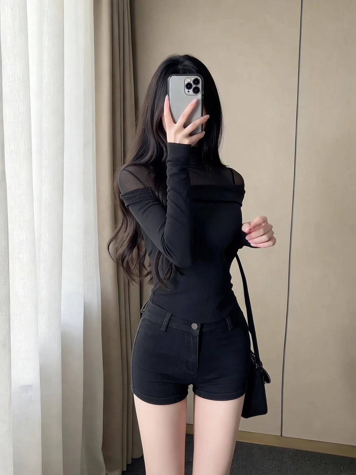 

Beloved Golden Girl American Spicy f High Collar Me Pure Desire oulder Length Outerwear Waist Inward Spring Initial Top