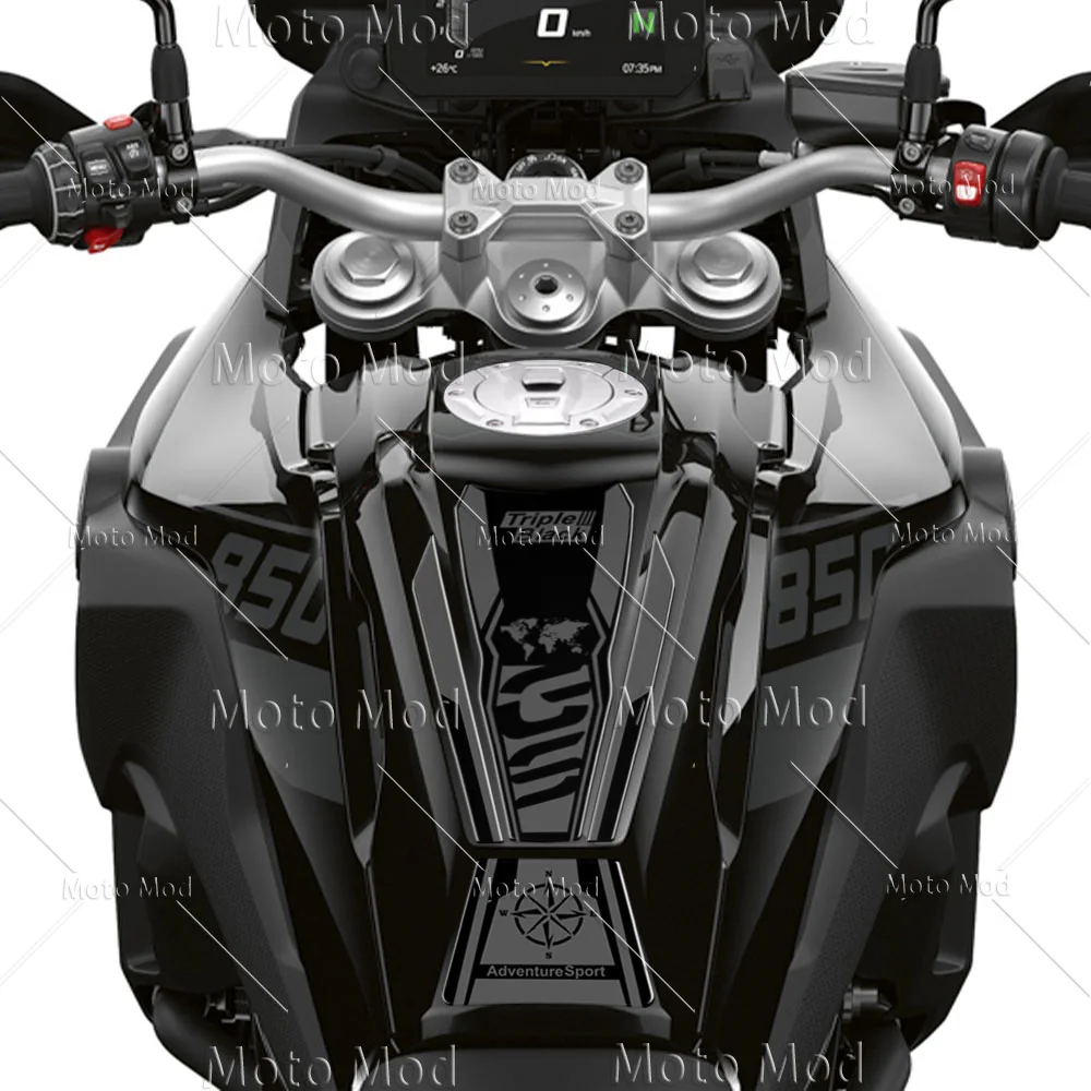 Per BMW F850GS F750GS F 850 750 GS 3D moto Tank Pad Sticker Protector Triple black 40 anni decalcomania 2020-2024