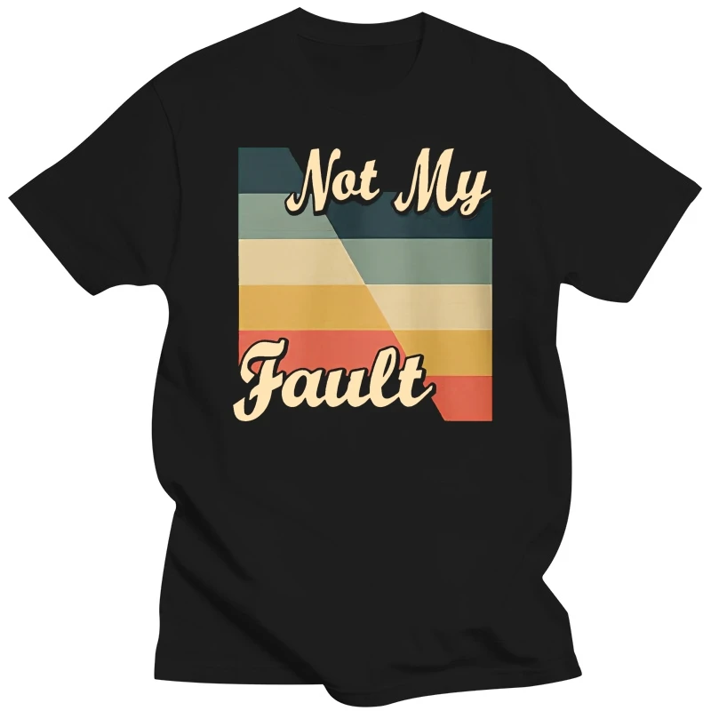 Not My Fault T shirt geology retro 70s vintage stripes color block fault rocks geologist