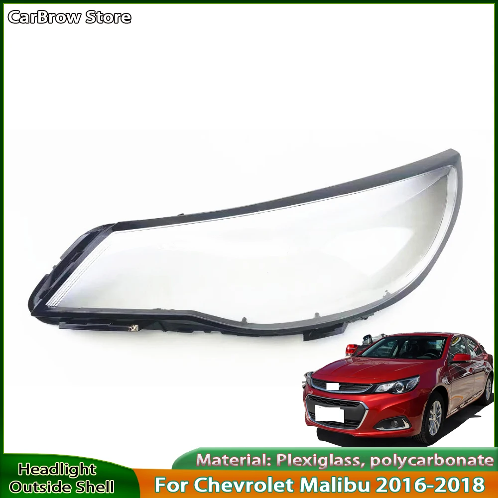 

For Chevrolet Malibu 2016-2018 Front Headlight Cover Protect Front Headlight Bulb and Lens Housing Fit Halogen Xenon