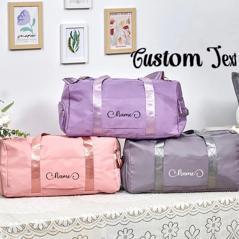 

Customized Embroidery: Large Capacity Fitness and Sports Travel Bag, Dry Wet Separation Yoga Bag, Shoulder Bag, Fashion Handbag,