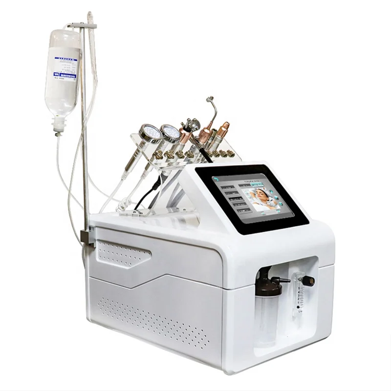 Machine multifonction 9 en 1 à Jet d\'oxygène pour le visage, soin de la peau, Hydro Crystal