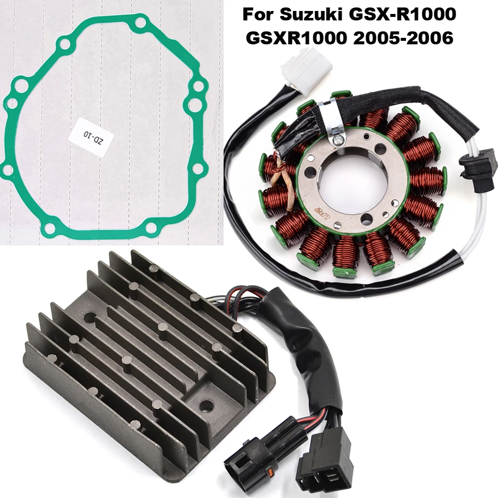 

Motorcycle Magneto Stator Coil Rectifier Gasket Set For Suzuki GSX-R1000 GSXR1000 GSXR 1000 2005-2006