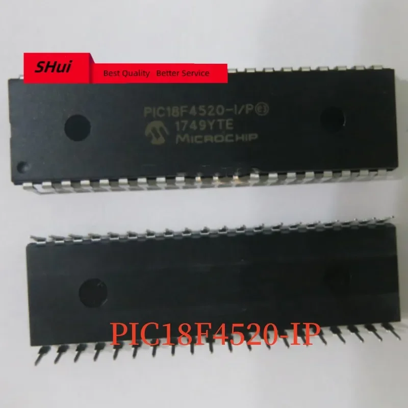 

1PCS PIC18F4520 PIC18F4520-I/P PIC18F4520-1/P DIP-40 Microcontroller Monolithic Integrated Chip IC