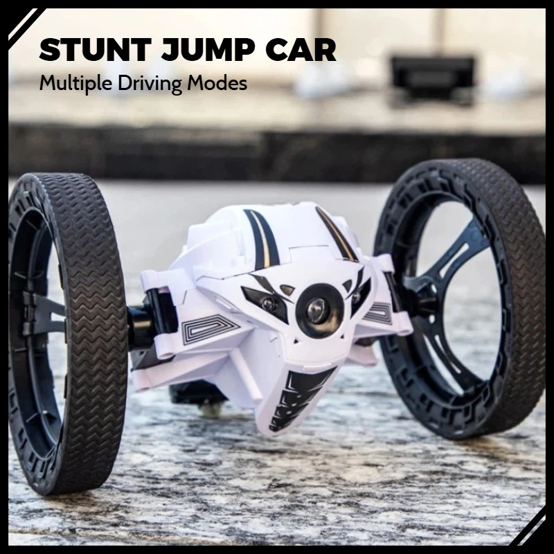 

RC Stunt Jumping Car with WiFi HD Camera 360° Flip High Speed Remote Control Vehicle Rechargeable Toy for Kids Boys