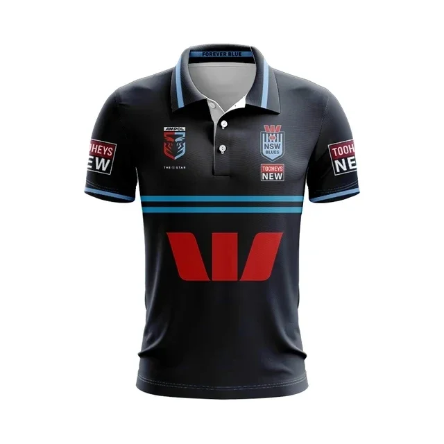 Personalizacja 2023 NSW Blues stan pochodzenia wyjazdowa koszulka Rugby dziecięca-damska-rozmiar męski: S-5XL (wydrukuj numer nazwa własna)