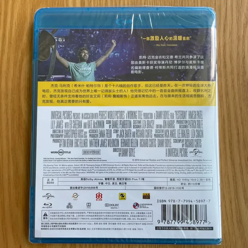 Yesterday's Miracle Blu-ray Disc National Version Brand New Original Sealed High Definition Movie Collection