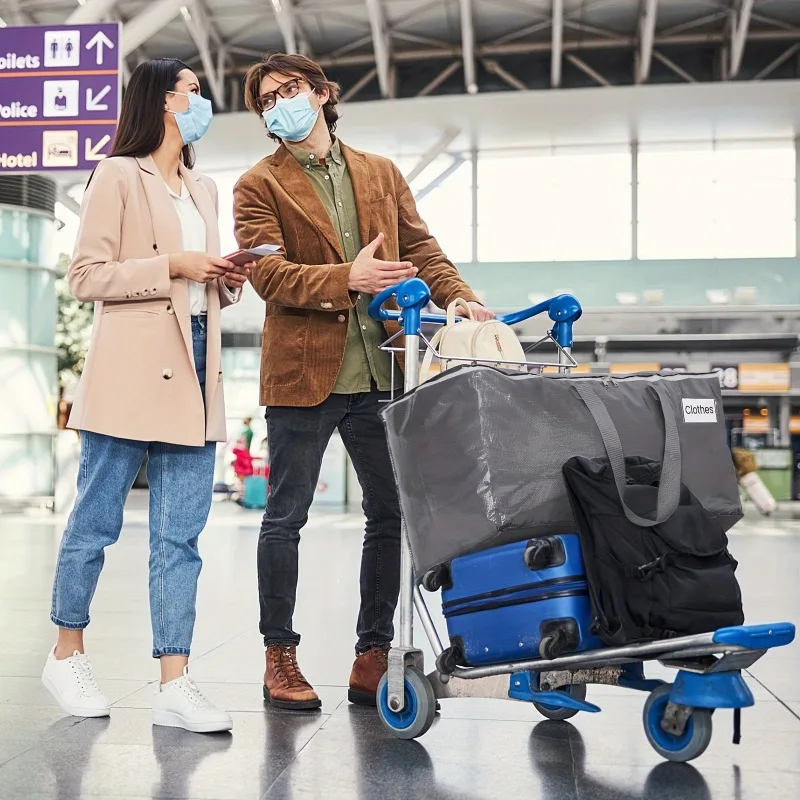 1/3PCS 特大移動用バッグ - 強化ハンドル付きの頑丈な収納トート |   衣類や引越し用品について