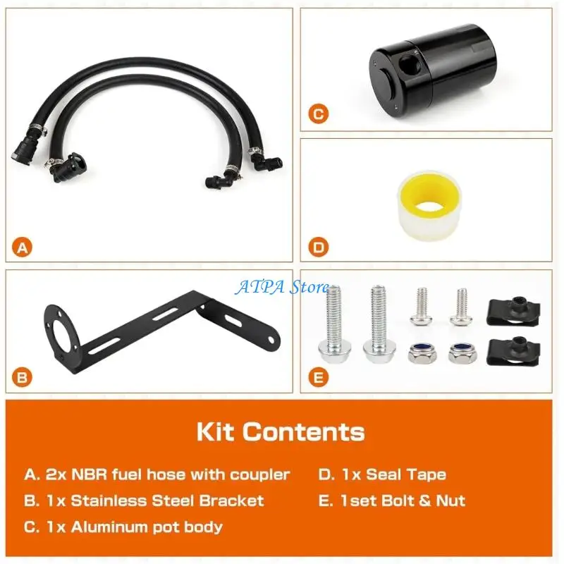 U13C Professional Oil Vapors Catches Can High Temperature Resistance for Vehicles Use