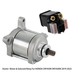 31200-MKE-A71 35851-MKE-A11 Starter Motor And Solenoid Relay For HONDA Motorcycle CRF450R CRF450RX 2019-2023 Motos Engine Parts