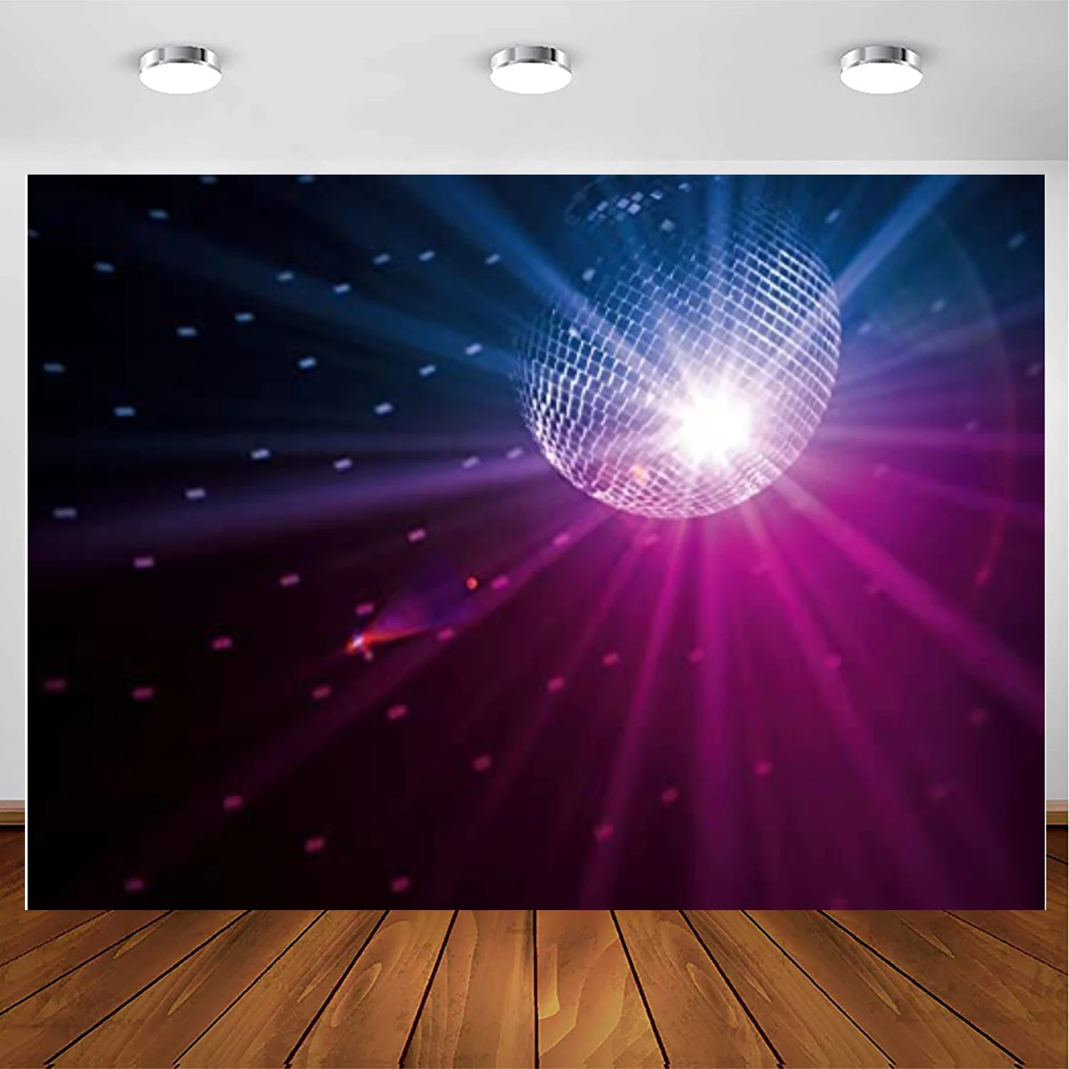 

Stage Photography Backdrop Punk Style Night Disco Party Ball Sparkling Spotlight Lights Celebrity Background Drama Music Show