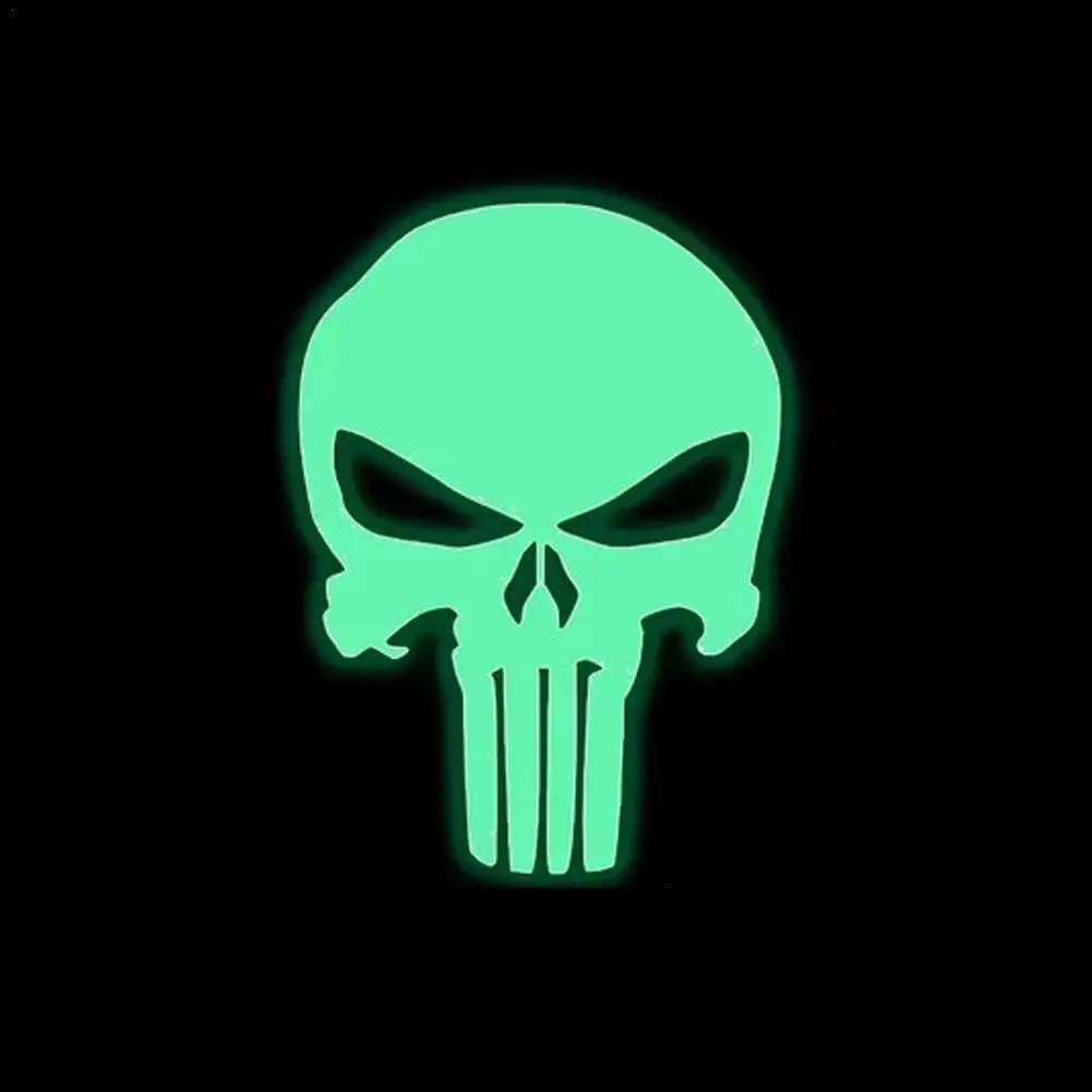 

1 шт., светящиеся наклейки для мотоцикла с головой черепа, водостойкие украшения для мотоциклетного шлема, боковые обтекатели топливного бака мотоцикла, наклейка, аксессуары