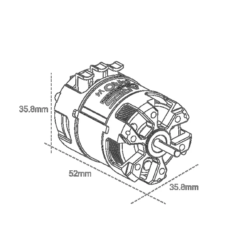 SkyRC ARES PRO 4 lengüetas de soldadura de baja resistencia 0,1 mΩ 80A pico para Motor sin escobillas con sensor RC actualización de carreras de coches