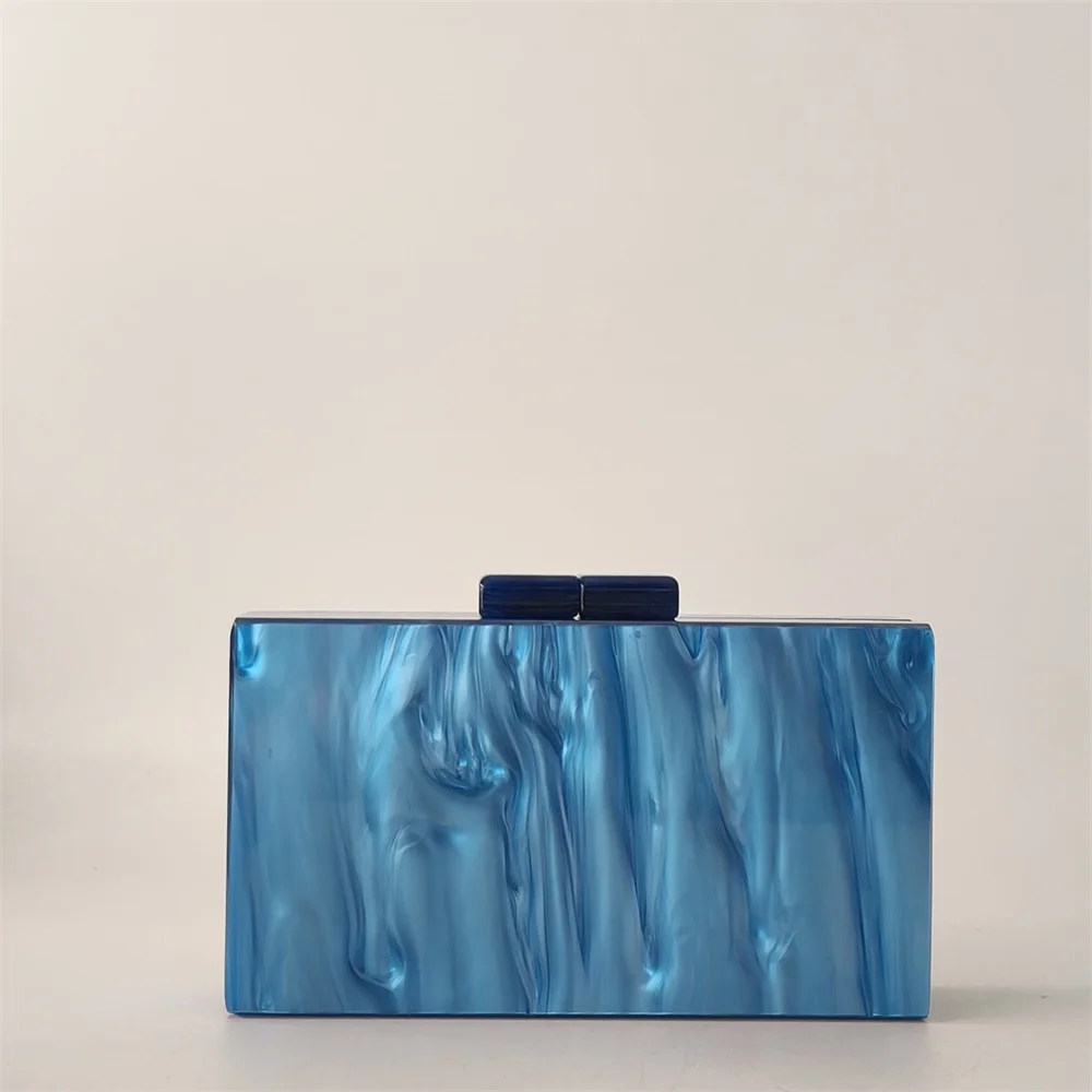 

Жемчужно-синяя мини-ракушка, женская милая сумка, акриловая сумка для конфет, женская свадебная женская вечерняя сумка, модная вечерняя коробка, клатч, кошелек