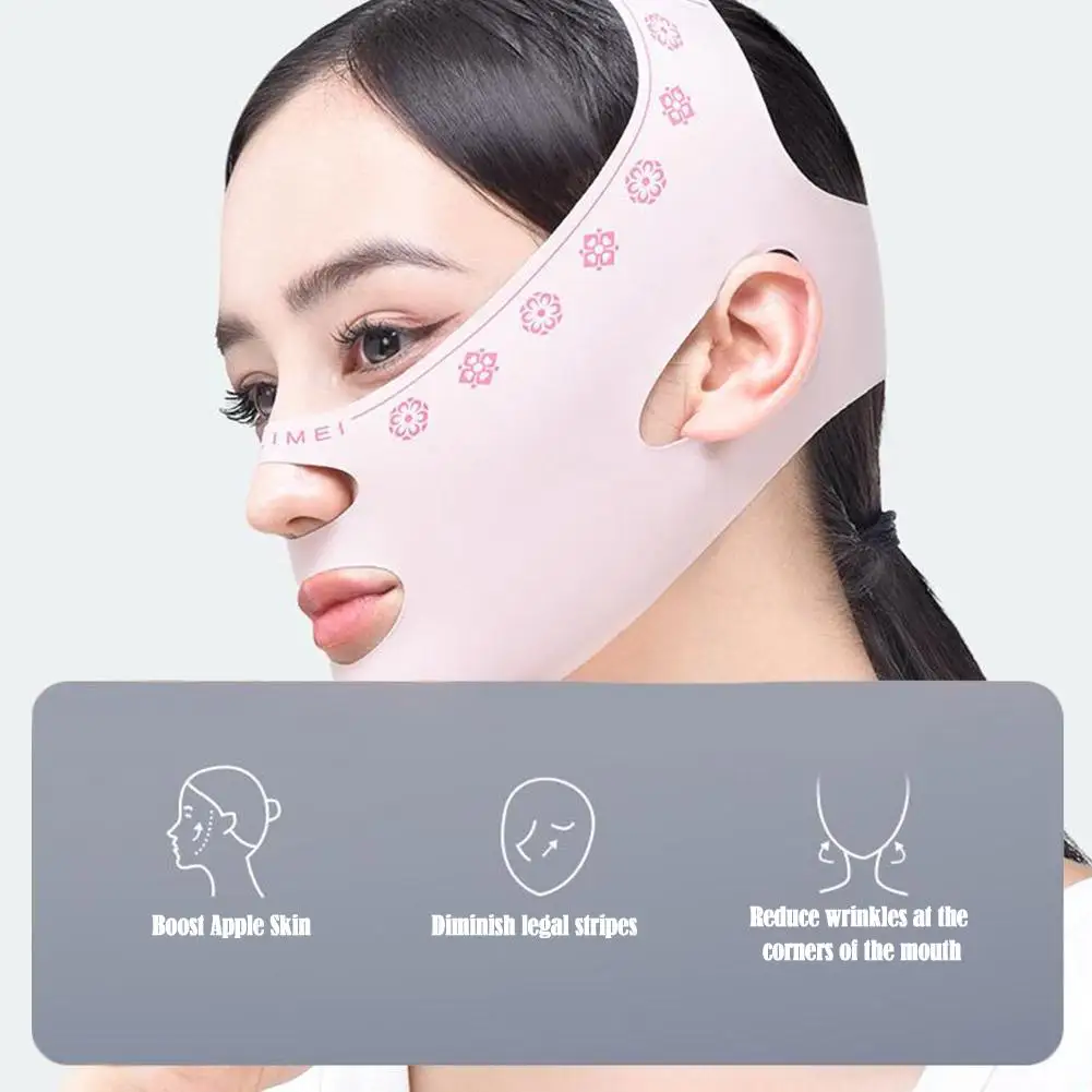 Riutilizzabile V Face Bandage Shaper Women Facial Slimming Lift Up Belt riduce il doppio mento Face Thining Bandage Sleeping Mask